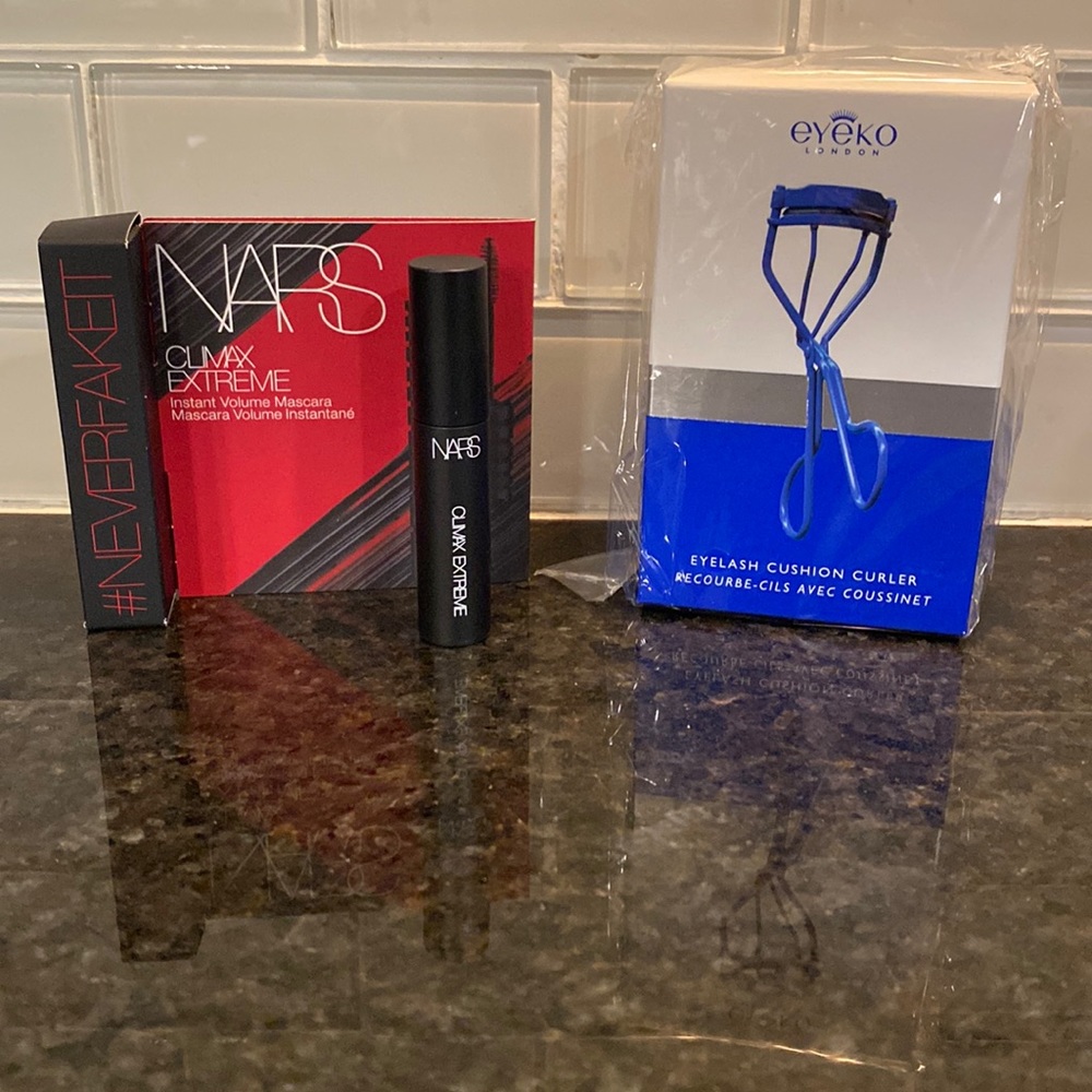 NARS Climax Extreme Instant Volume Mascara + EYEKO Eyelash Cushion Curler NEW
